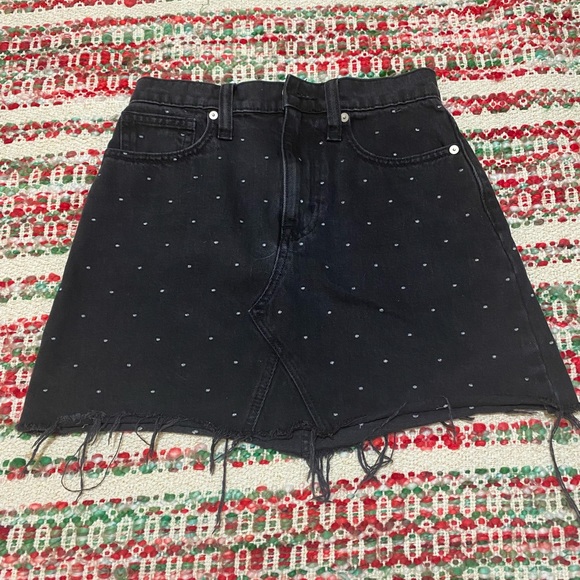 Madewell polka dot denim skirt - Picture 2 of 3